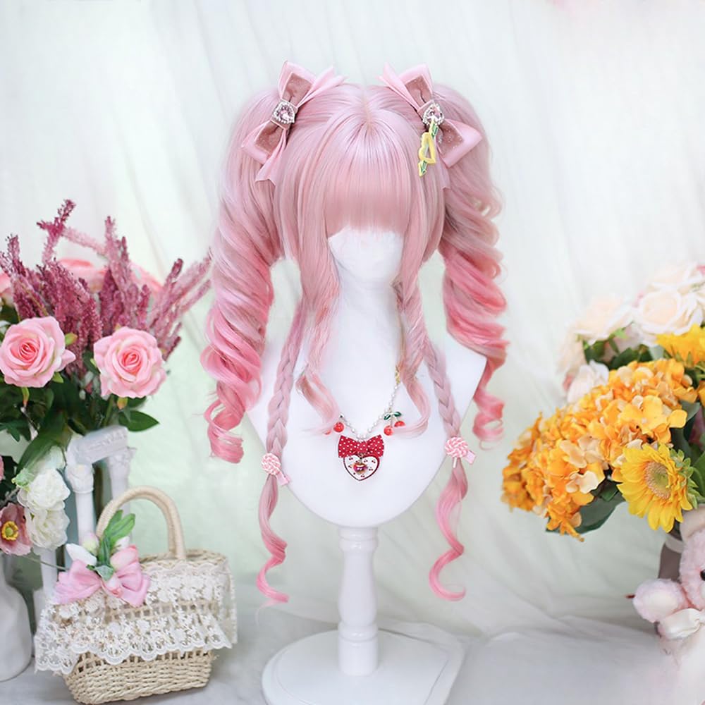 Amazon.co.jp: フルウィッグ 原宿風 お姫 ロリータ 女性 取り外し可能